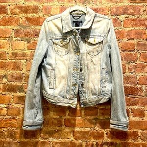 Denim jacket. Worn-in look.  Great denim.